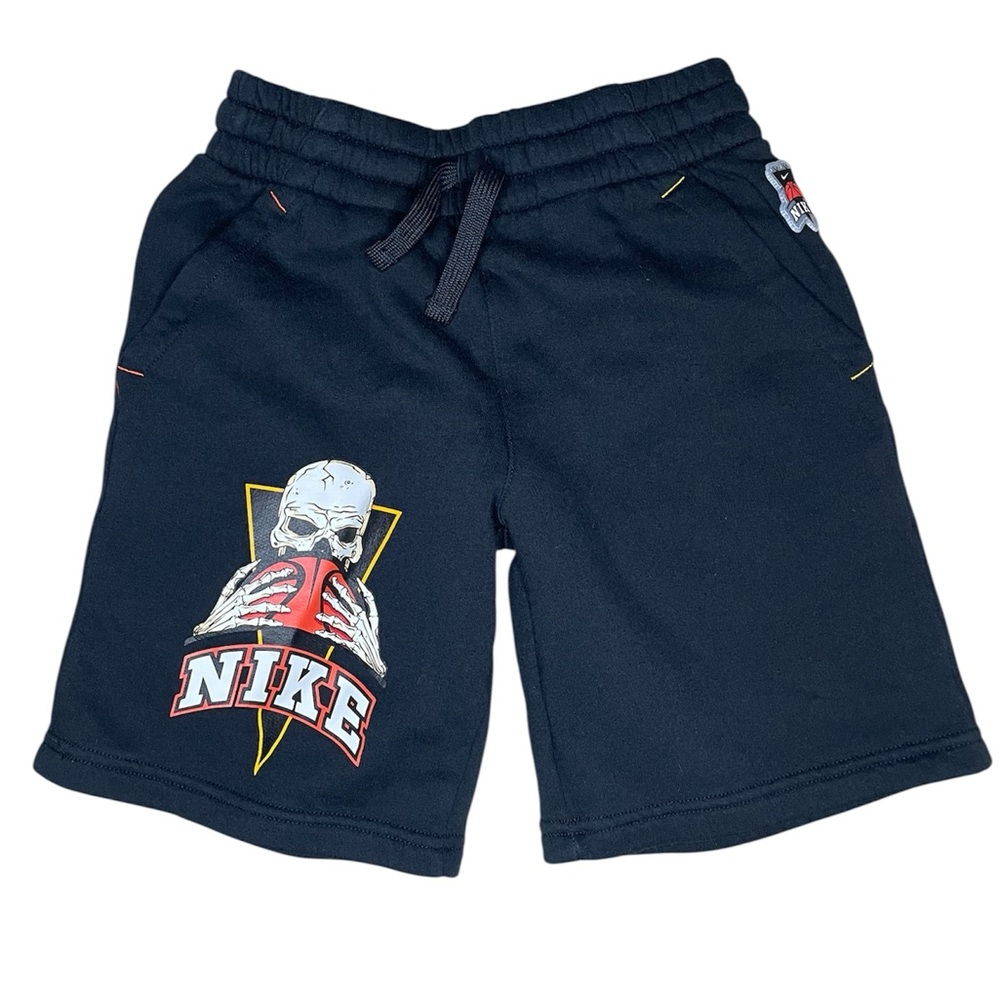 Nike Frenzy Basketball Boys Black Fleece Shorts-Boys Small